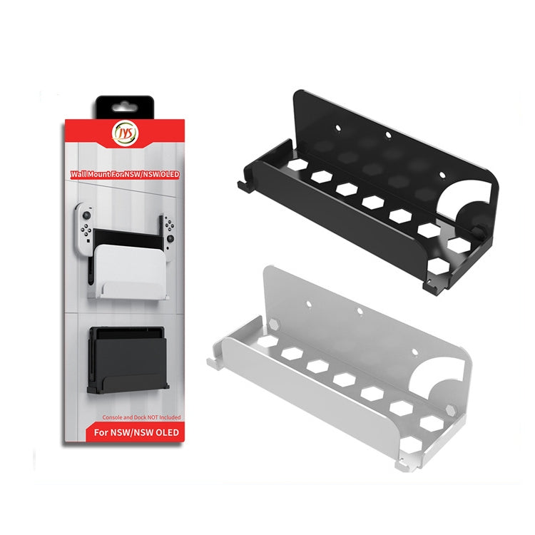 For Switch OLED Game Console JYS Wall Hanging Holder Bracket(Black) by JYS