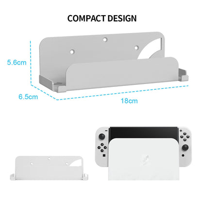 For Switch OLED Game Console JYS Wall Hanging Holder Bracket(White) by JYS
