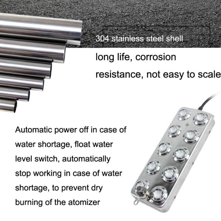 Ultrasonic Atomization Accessories 10 Heads Fog Maker Landscape Large Fog Volume Humidifier Atomization Plate by bashfashion