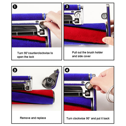 For Dyson V7 V8 V10 V11 Vacuum Cleaner Soft Velvet Suction Head Side Cover by bashfashion