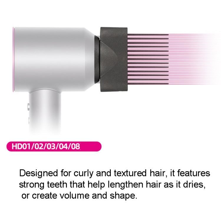 For Dyson Hair Dryer Wide Tooth Comb Smoothing Nozzle Hair Styler Tool by bashfashion