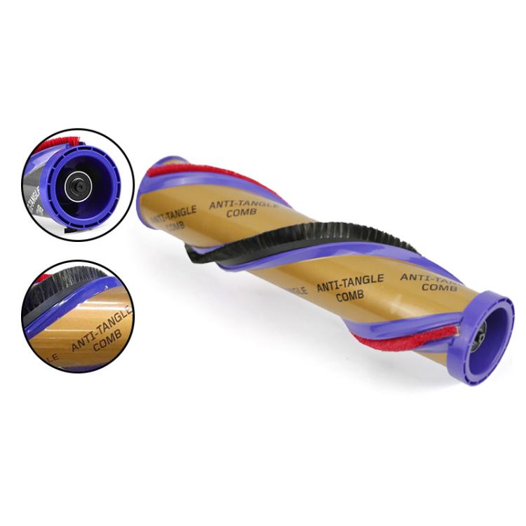 For Dyson V11 V15 Vacuum Cleaner Original Anti-winding Suction Head Brush Bar Roller(Gold) by bashfashion
