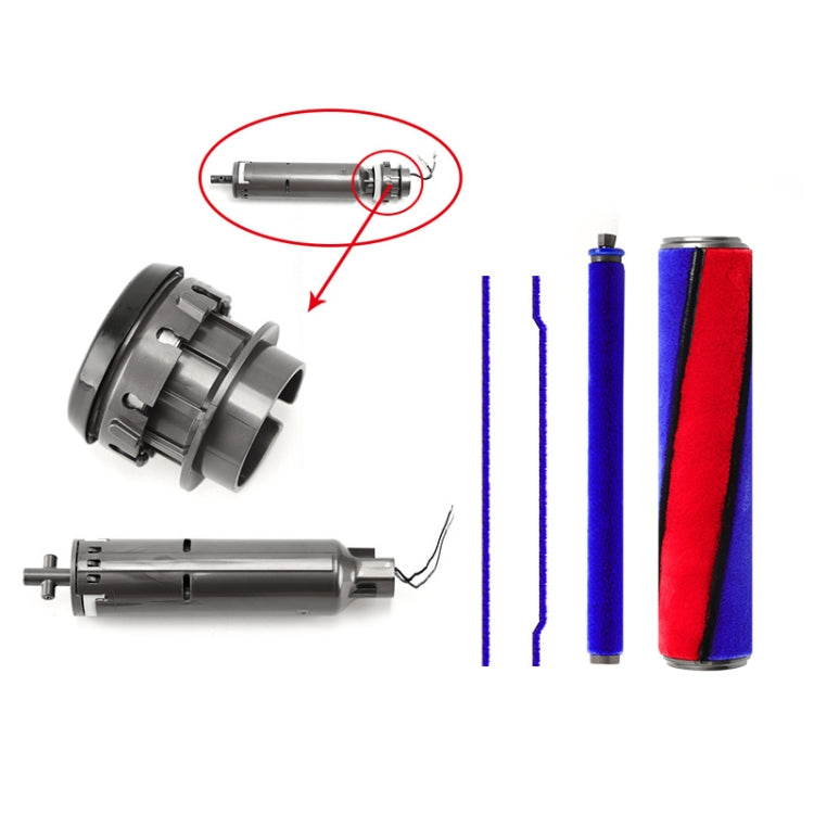 For Dyson V6-V11 Motor Bearing Vacuum Cleaner Soft Roller Head Parts by bashfashion