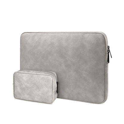ND12 Lambskin Laptop Lightweight Waterproof Sleeve Bag, Size: 13.3 inches(Gray with Bag) by bashfashion