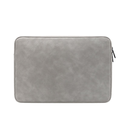 ND12 Lambskin Laptop Lightweight Waterproof Sleeve Bag, Size: 14.1-15.4 inches(Gray) by bashfashion