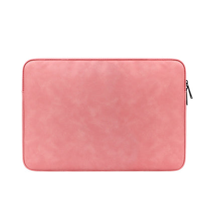 ND12 Lambskin Laptop Lightweight Waterproof Sleeve Bag, Size: 14.1-15.4 inches(Pink) by bashfashion