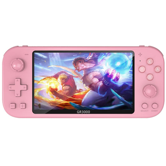 RG3000 Handheld Game Console Support Double Handle Mini Game Console(Pink) by bashfashion