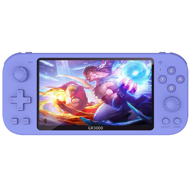 RG3000 Handheld Game Console Support Double Handle Mini Game Console(Purple) by bashfashion