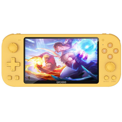 RG3000 Handheld Game Console Support Double Handle Mini Game Console(Yellow) by bashfashion