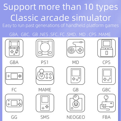 RG3000 Handheld Game Console Support Double Handle Mini Game Console(Pink) by bashfashion