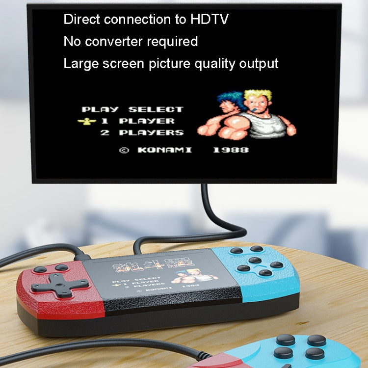 F1 3 Inch Horizontal Screen 620 In 1 Large Screen Pocket Console, Style: Double Player Red Blue by bashfashion
