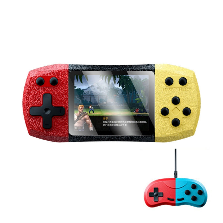 F1 3 Inch Horizontal Screen 620 In 1 Large Screen Pocket Console, Style: Double Player Red Yellow by bashfashion