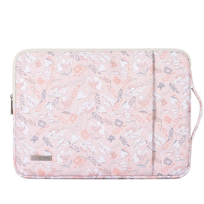 G4-89 PU Laptop Case Tablet Sleeve Bag with Telescoping Handle, Size: 12 Inch(Light Pink) by bashfashion