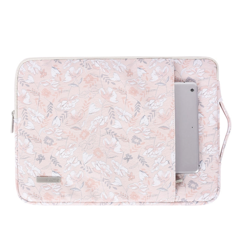 G4-89 PU Laptop Case Tablet Sleeve Bag with Telescoping Handle, Size: 13 Inch(Light Pink) by bashfashion