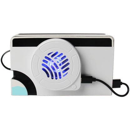 For Nintendo Switch OLED SWL138 Game Console Cooling Fan Host Storage Base Cooling Bracket(White) by bashfashion