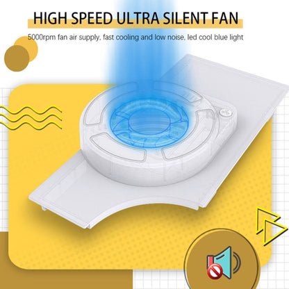 For Nintendo Switch OLED SWL138 Game Console Cooling Fan Host Storage Base Cooling Bracket(White) by bashfashion