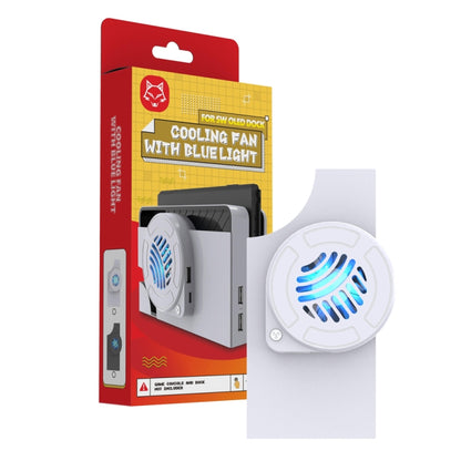 For Nintendo Switch OLED SWL138 Game Console Cooling Fan Host Storage Base Cooling Bracket(White) by bashfashion