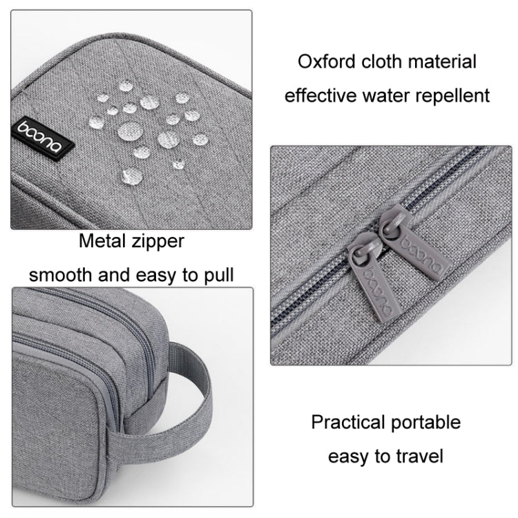 Baona BN-B001 Laptop Power Cord Mouse Headset Organizer(Grey) by Baona