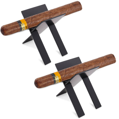 2pcs Stainless Steel Cigar Holder Portable Folding Cigarette Holder by bashfashion