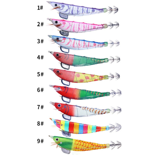 HENGJIA SJ033 Luminous Steel Wire Banana Shrimp Fake Bait, Size: 12cm 14.3g(Red Head White Tail) by HENGJIA