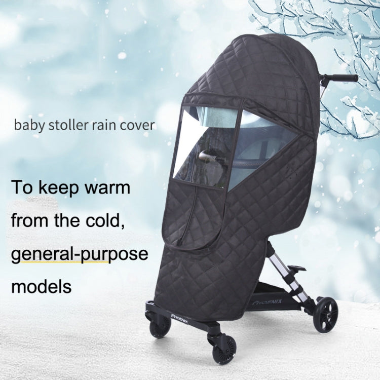 Universal Stroller Windshield and Warm Cover Deep Gray Rain Cover by bashfashion