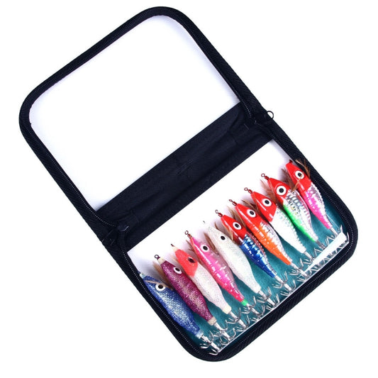 HENGJIA SJB012 Night Light Simulation Shrimp Squid Needle Sea Fishing Fake Bait(10 Colors Bagged) by HENGJIA