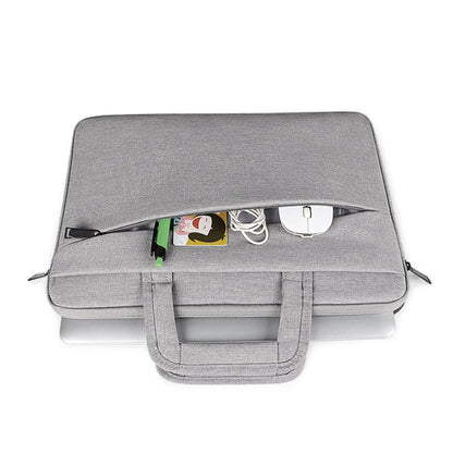 ST03 Waterproof Laptop Storage Bag Briefcase Multi-compartment Laptop Sleeve, Size: 15.6 inches(Rose Pink) by bashfashion