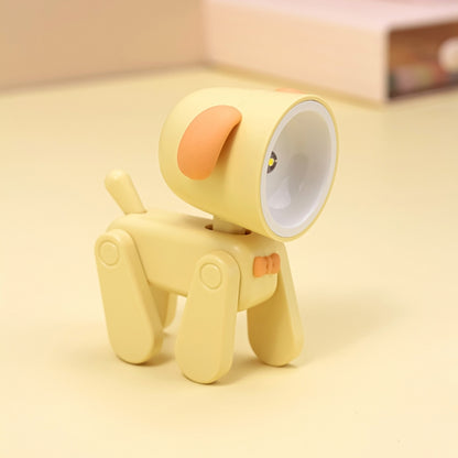 Rechargeable DIY Cartoon Night Light Desktop Ornament Mini Table Lamp(Puppy Yellow) by bashfashion