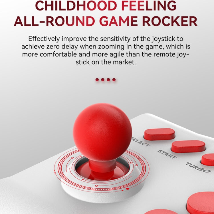 Y01 Bluetooth Wireless 2.4G Joystick Gamepad(White Red) by ANBERNIC