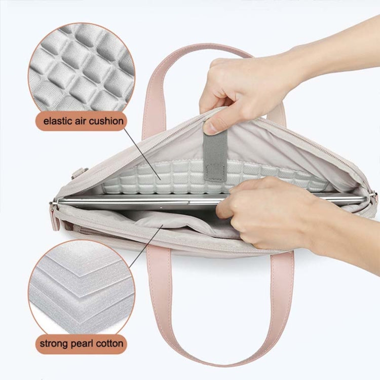 For MacBook 13.3-14 Inches MAHOO 10188 Ultra-Thin Hand Computer Bag Messenger Laptop Bag, Color: Gray by bashfashion