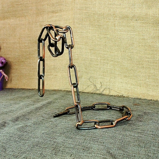TYJJ-023 Multifunctional Three-dimensional Chain Wine Bottle Rack Home Decorative Ornaments(Bronze) by bashfashion