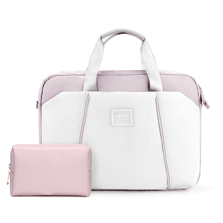 13.3-14 inch Computer Handheld Messenger Bag For Apple MacBook / Huawei / Xiaomi / Basne(Ladder Hand Lands Purple+Pink PU Power Package) by bashfashion