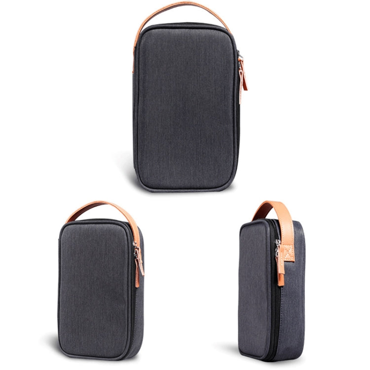 Power Data Cable Storage Bag Digital Mobile Hard Disk Protective Cover , Size: Small (Gray) by bashfashion