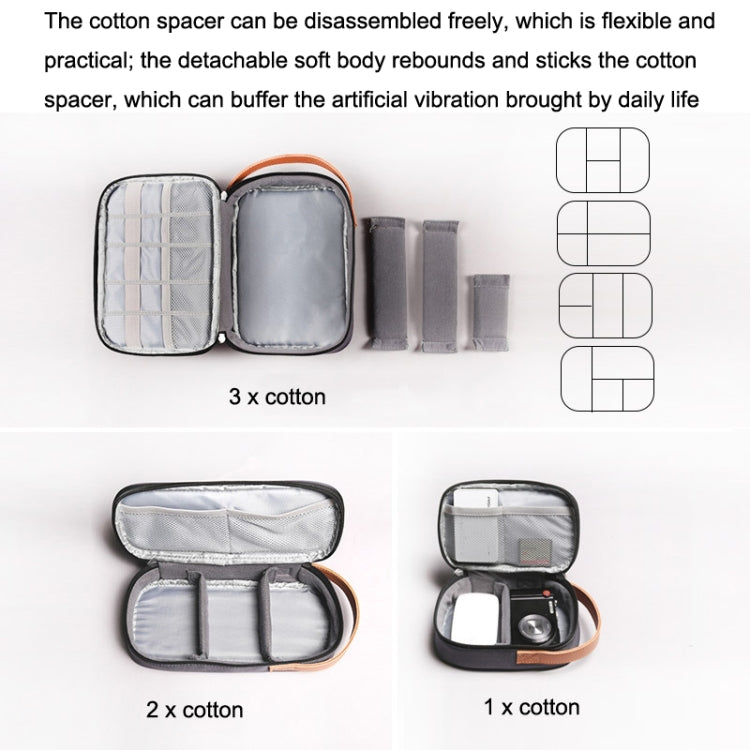 Power Data Cable Storage Bag Digital Mobile Hard Disk Protective Cover , Size: Medium (Gray) by bashfashion