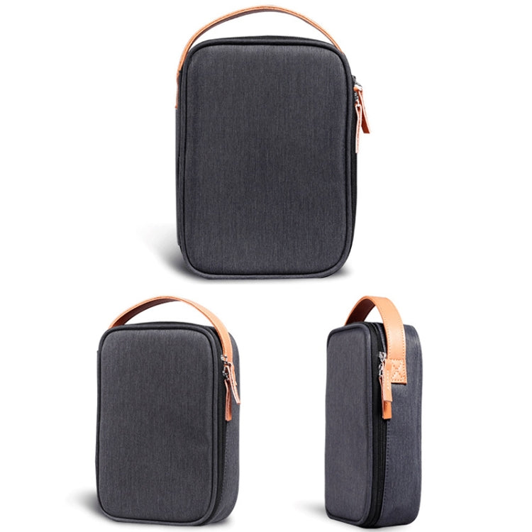 Power Data Cable Storage Bag Digital Mobile Hard Disk Protective Cover , Size: Large (Gray) by bashfashion