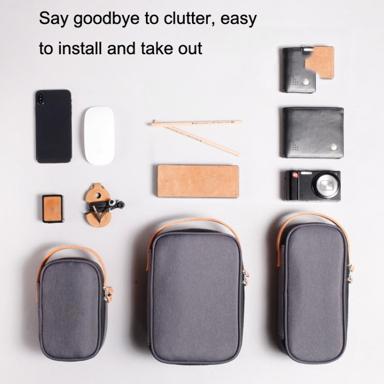 Power Data Cable Storage Bag Digital Mobile Hard Disk Protective Cover , Size: Small (Blue) by bashfashion