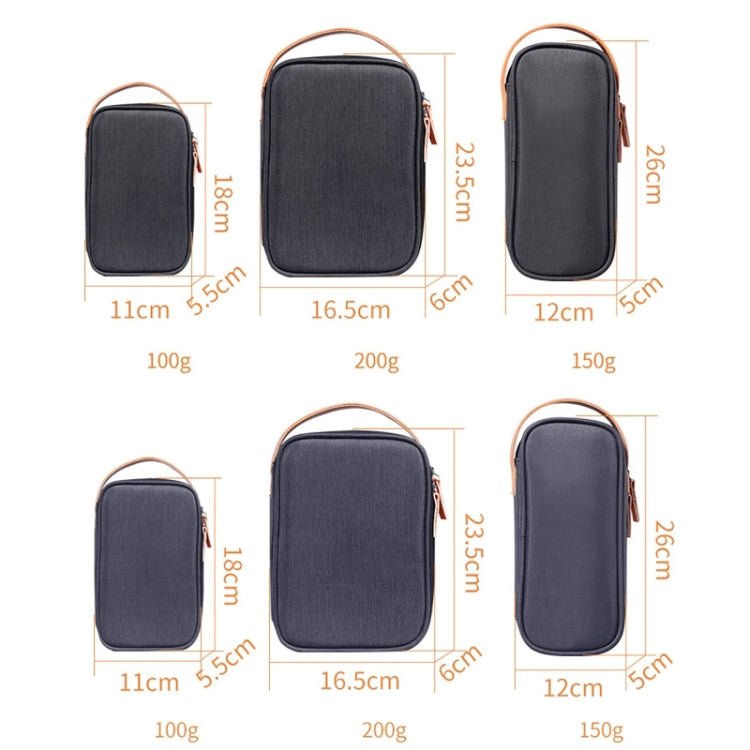 Power Data Cable Storage Bag Digital Mobile Hard Disk Protective Cover , Size: Large (Blue) by bashfashion