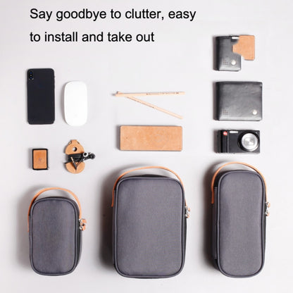 Power Data Cable Storage Bag Digital Mobile Hard Disk Protective Cover , Size: Large (Blue) by bashfashion