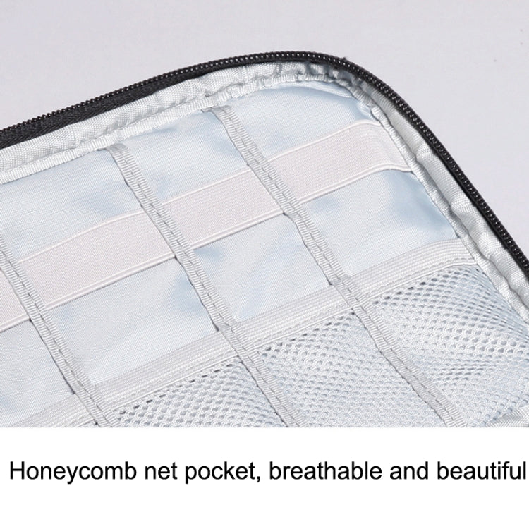 Power Data Cable Storage Bag Digital Mobile Hard Disk Protective Cover , Size: Large (Blue) by bashfashion