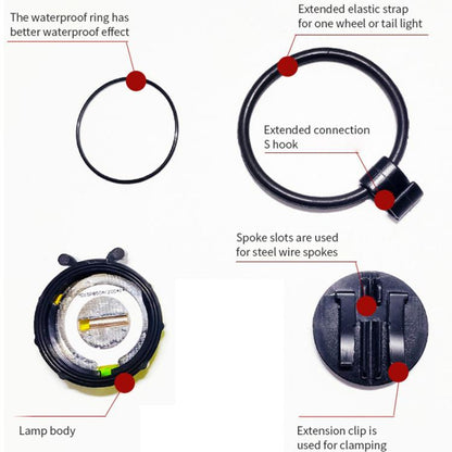 Ladybug Wheel Light Children Balance Bike Bicycle Hub Light, Color: Manual Red by bashfashion