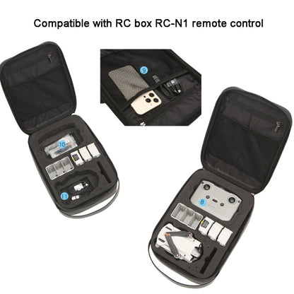 For DJI Mini 3 / Mini 3 Pro Hard Shell Storage Bag Box Chest Bag Shoulder Bag Messenger Bag(Dark Gray) by bashfashion