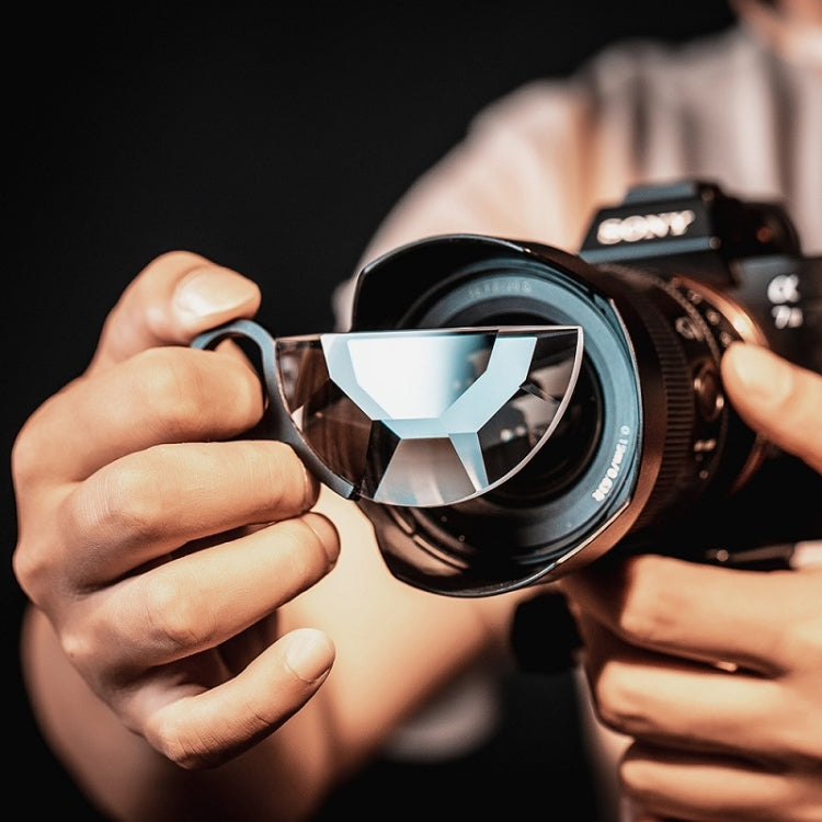 79mm Handheld Semicircle Kaleidoscope Filter Photography Camera Accessories by bashfashion