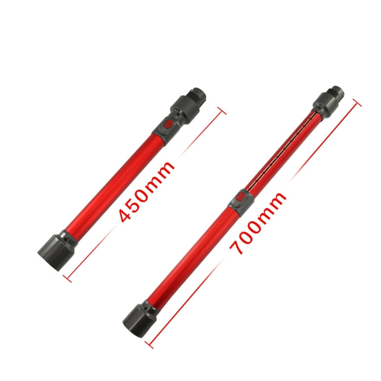 For Dyson V7 V8 V10 V11 V15 Vacuum Cleaner Telescopic Rod Metal Extension Tube(Red) by bashfashion