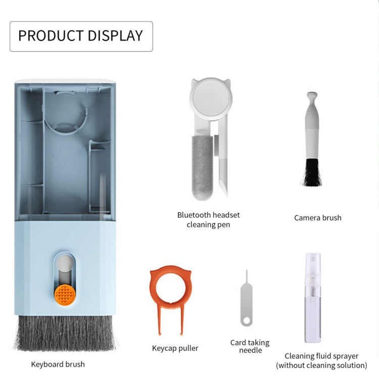 Q6S 10-in-1 Bluetooth Headphone Cleaning Pen Mobile Computer Keyboard Screen Digital Camera Cleaning Kit(Black) by bashfashion