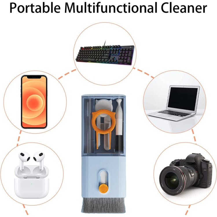 Q6S 10-in-1 Bluetooth Headphone Cleaning Pen Mobile Computer Keyboard Screen Digital Camera Cleaning Kit(Black) by bashfashion