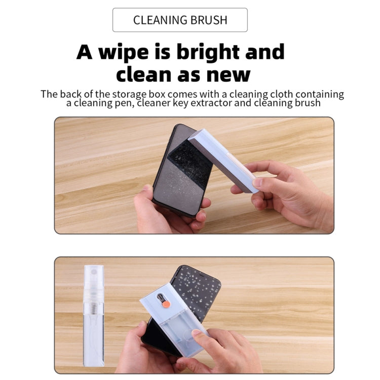 Q6S 10-in-1 Bluetooth Headphone Cleaning Pen Mobile Computer Keyboard Screen Digital Camera Cleaning Kit(Black) by bashfashion