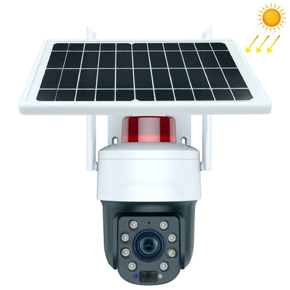 RH-Q10 Graffiti 5MP Wifi Wireless Solar Camera 30X Optical Zoom Auto Tracking Patrol IP66 Waterproof by bashfashion