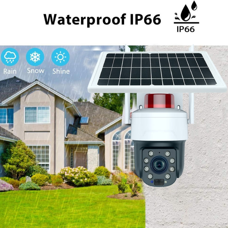RH-Q10 Graffiti 5MP Wifi Wireless Solar Camera 30X Optical Zoom Auto Tracking Patrol IP66 Waterproof by bashfashion