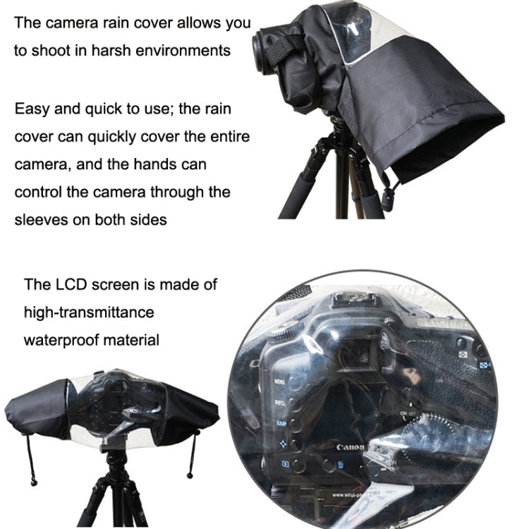 For 5D3 / D800 SLR Camera Rain Cover Photography Camera Raincoat Medium Telephoto Lens Rain Cover by bashfashion