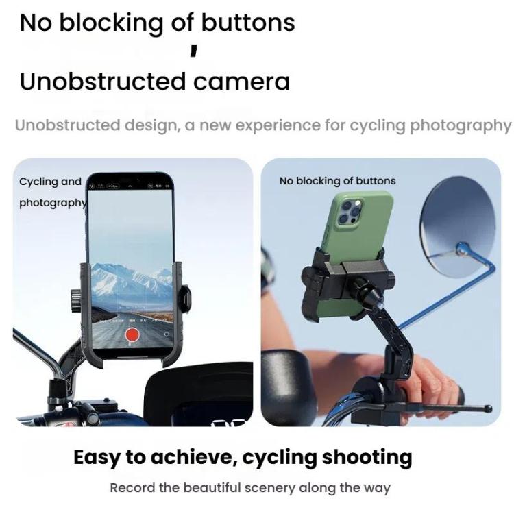 Kewig Motorcycle Bicycle Non-Blocking Mobile Phone Camera Navigation Bracket(M29-C2) by kewig